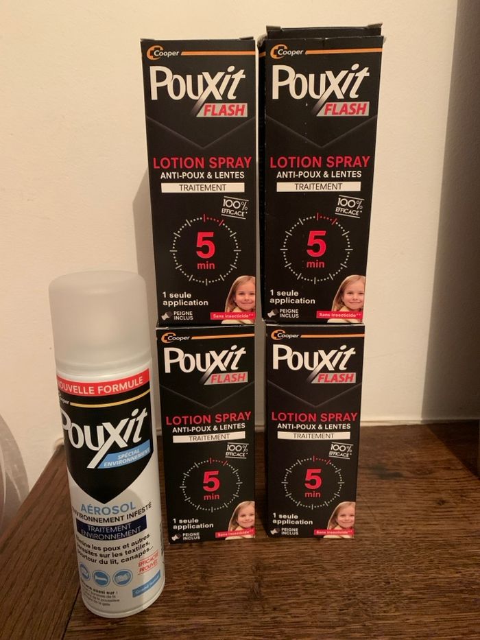 Pouxit lotion anti- poux et lentes : 4 sprays de 150 ml
