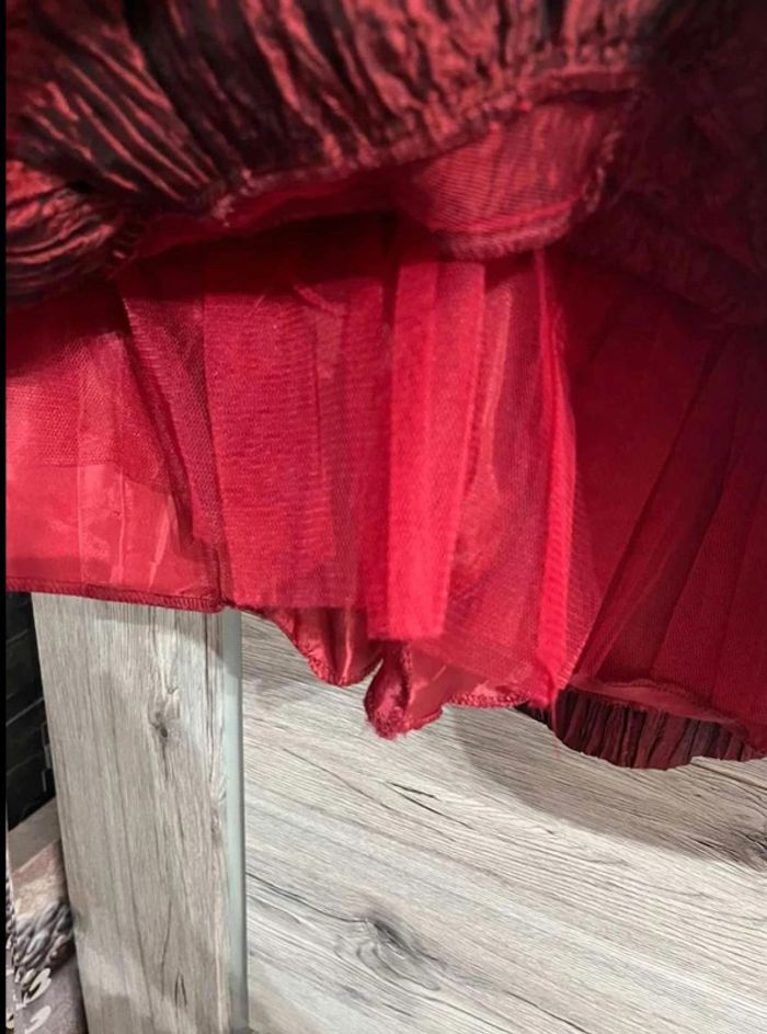 Robe  courte  de  cérémonie  fêtes  cocktail  femme M 38 bordeaux  neuve - photo numéro 6