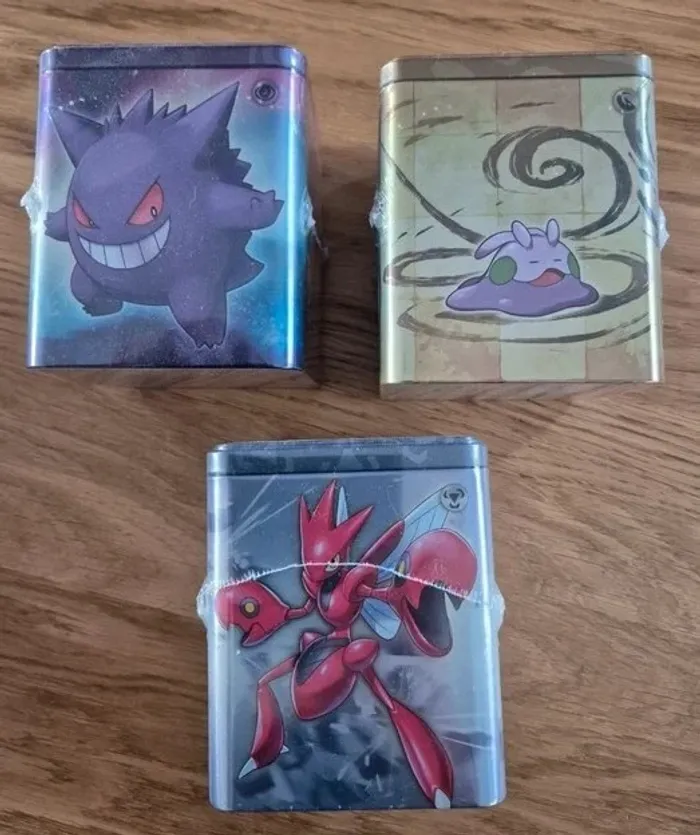 Lot Pokémon de 3 Tin Cube Mars 2024 Neuf Scellé Français Artset Rare