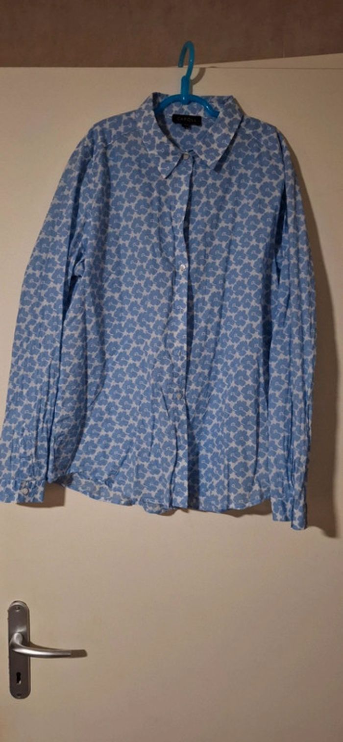 Chemise blanche et bleue caroll 42 - photo numéro 2