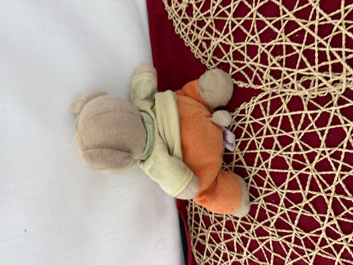 Doudou Ours Pommette - Orange Coeur - photo numéro 3