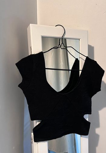 Crop top noir Jennyfer taille S