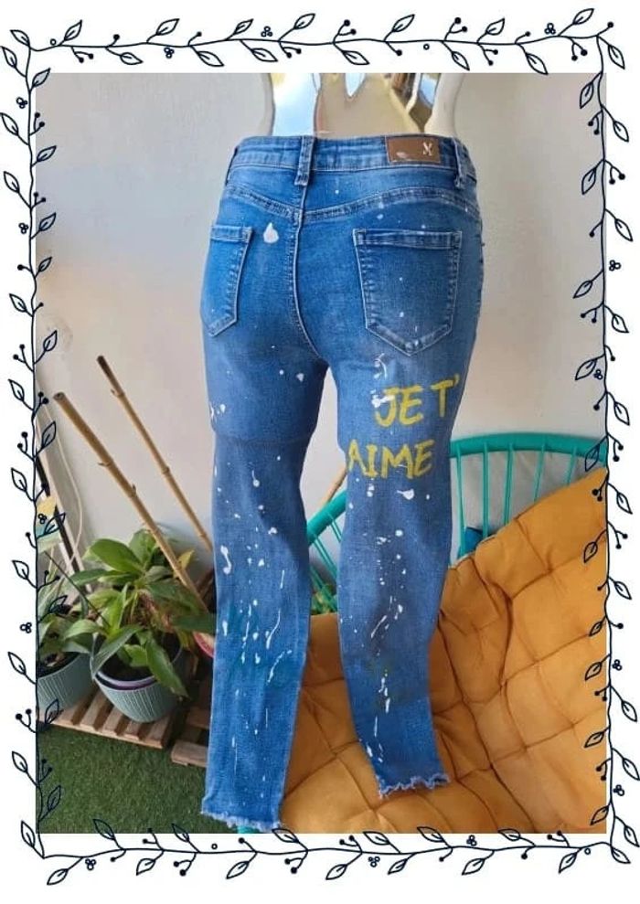 Jean version taché de peinture - photo numéro 8