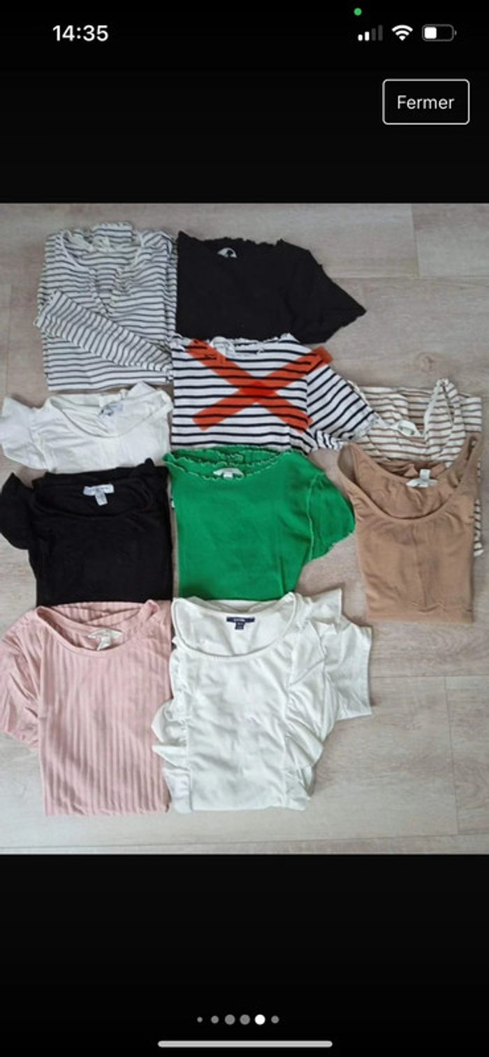 Lot été 26 articles robes short t-shirt grossesse