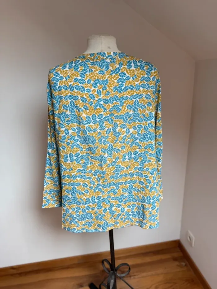 Superbe blouse neuve fluide fleurie en coton et viscose Season neuve 🌸 44 XXL - photo numéro 5