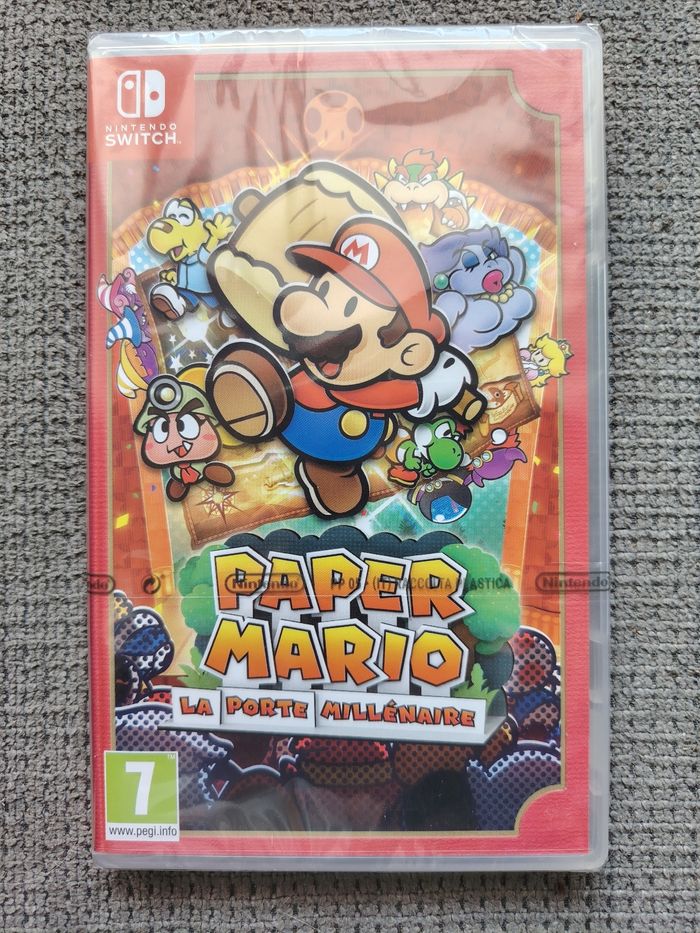 Jeu Switch paper Mario la porte millénaire neuf sous blister
