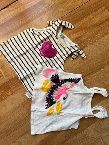 Lot de 2 débardeurs fille taille 3 ans