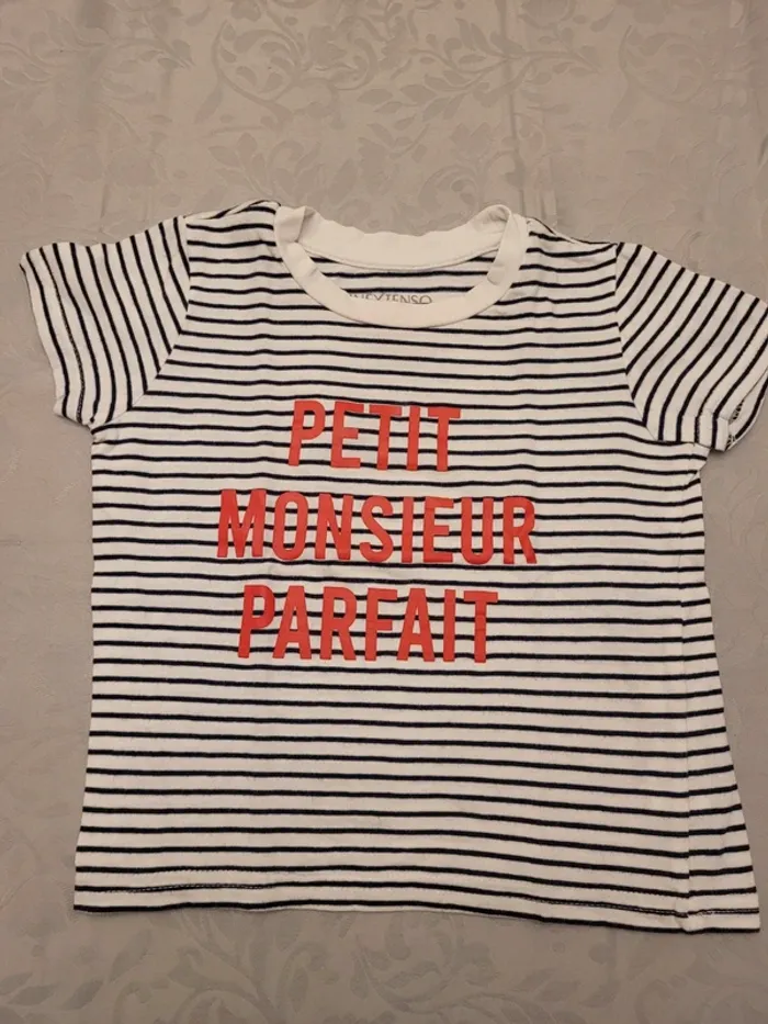 Tee shirt manches courtes 18 mois