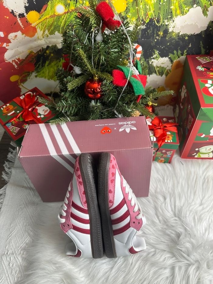 Adidas Samba X Comme Des Garçons Rose Taille 40 - photo numéro 3