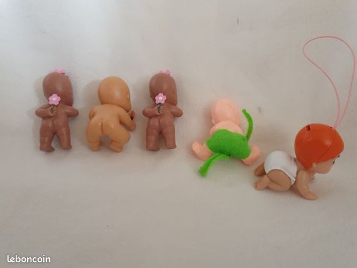 Lot 5 figurines bébés babies paciocchini vintage - photo numéro 2