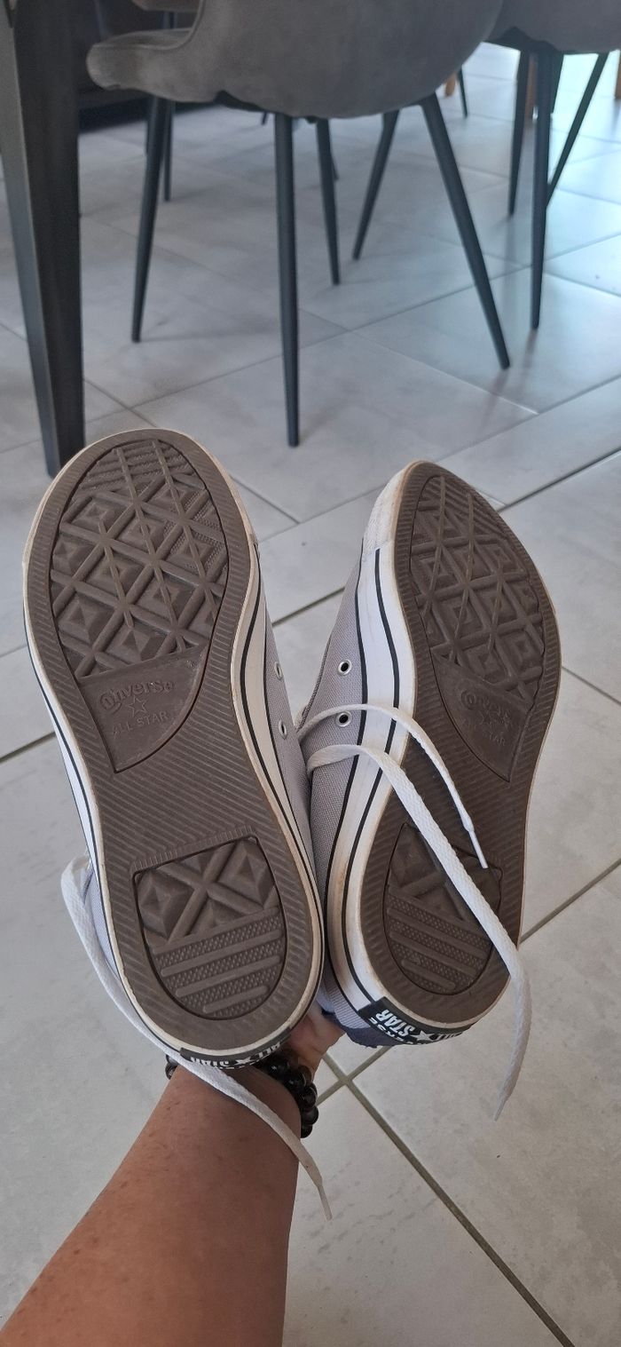 Converses grises, taille 44,5 - photo numéro 3