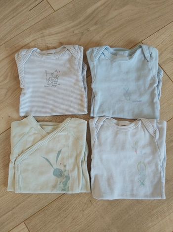 Lot de bodies mixte garçon/fille Petit Bateau 3 mois en très bon état (78)