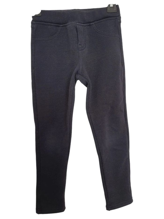 Pantalon chaud okaidi jogging enfant fille taille 5 ans bleu marine pailletés