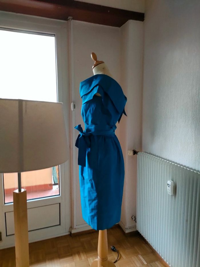 Robe de soirée soie modèle année vintage 50/60 36 - photo numéro 3