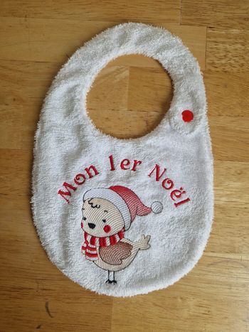 Joli bavoir mon 1er Noël