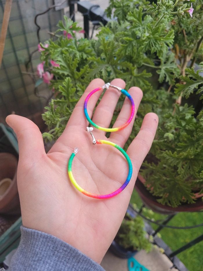 Clips d été multicolores créoles - photo numéro 2