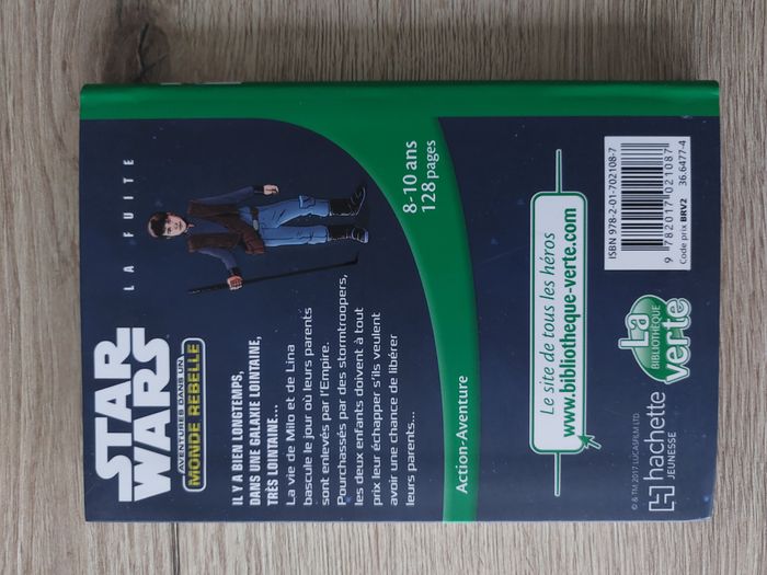 Livre "Star Wars aventures dans un monde rebelle T1 La fuite" Bibliothèque verte - photo numéro 2