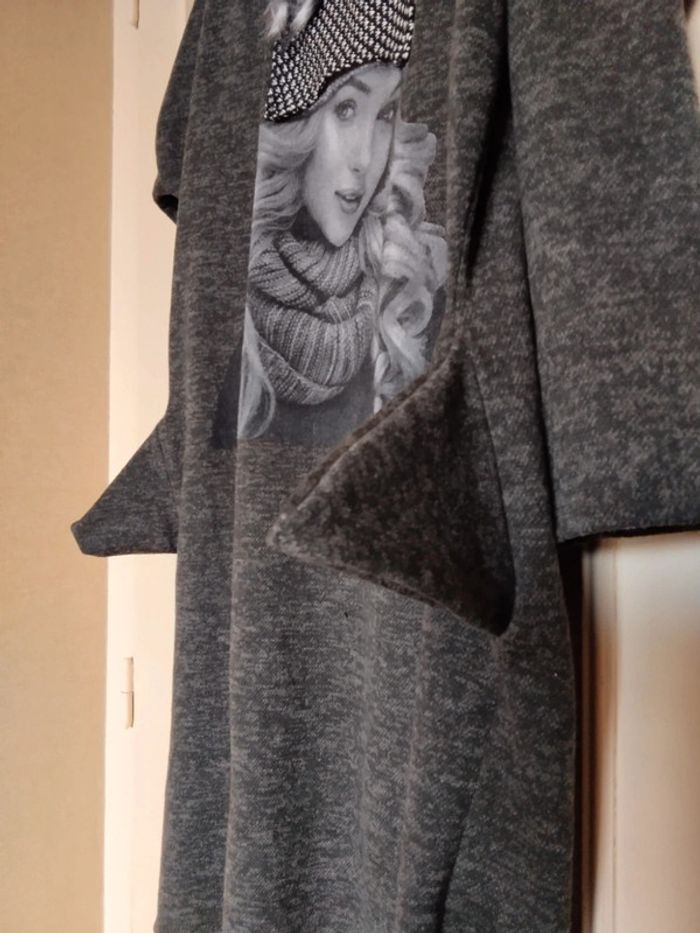 Robe tunique lainage. taille XL - photo numéro 5