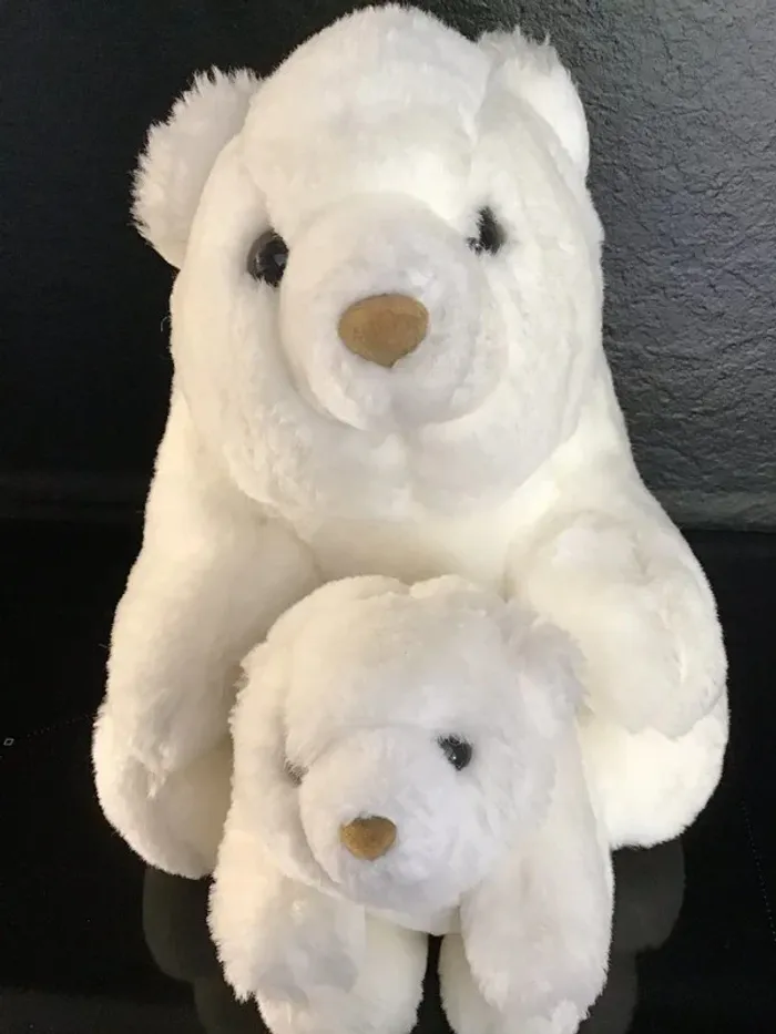 Peluche Ouisti ours blanc