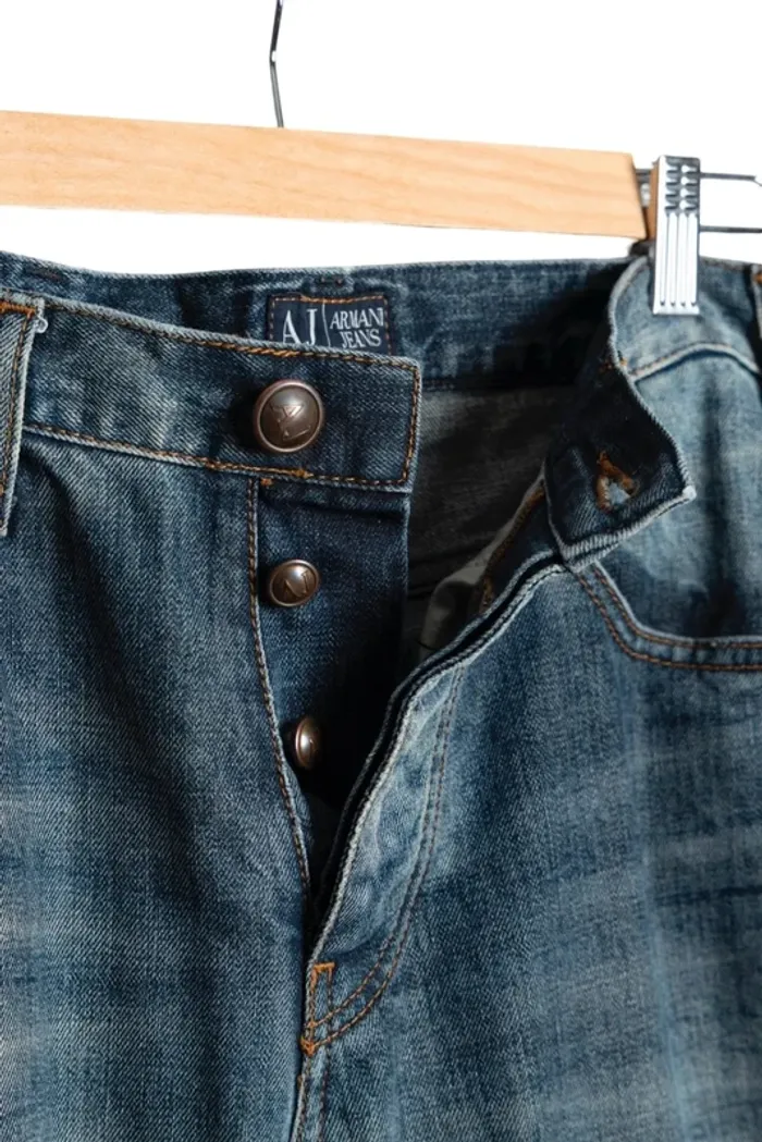 Jean bleu coupe droite Armani Jeans – Taille 40 - photo numéro 9