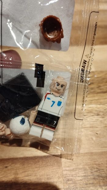 Personnage foot Lego neuf David Beckham équipe de Angleterre