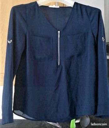 Blouse fluide marine taille 34/36