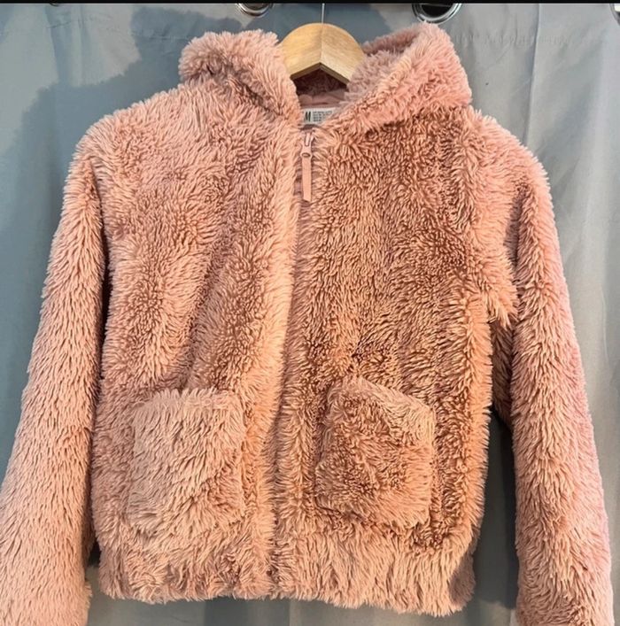Veste zipee rose