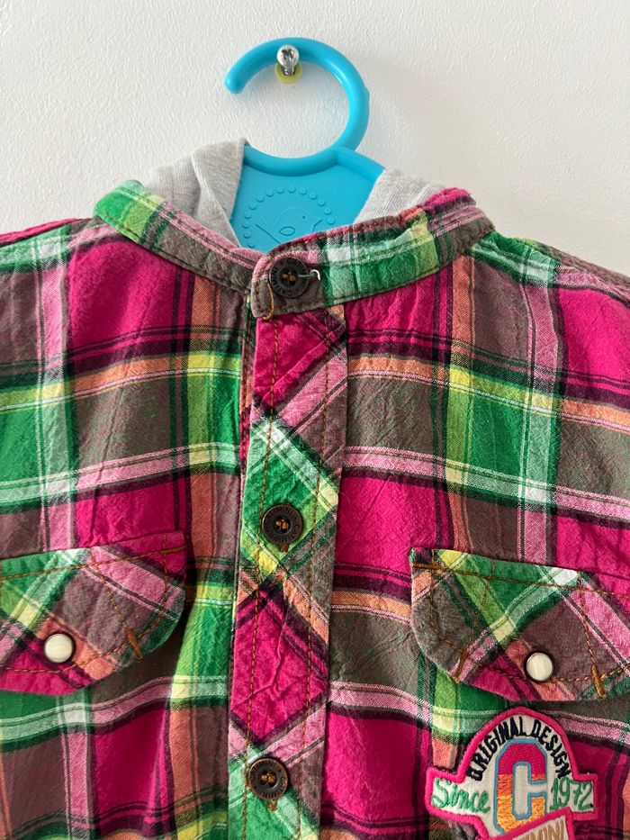 Chemise à carreaux et capuche - photo numéro 3