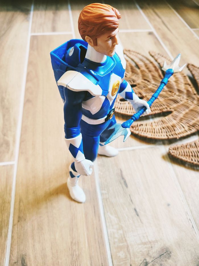 🙅Power rangers mighty morphin grande Billy figurine du ranger bleu auto morphing - photo numéro 5