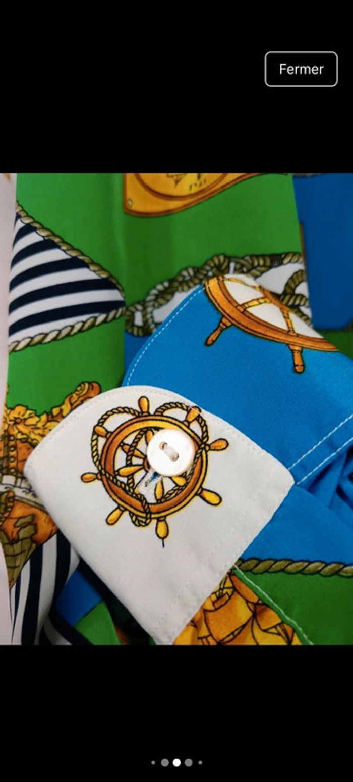 Burberrys | Chemise motif marin |   t. 38 - photo numéro 8