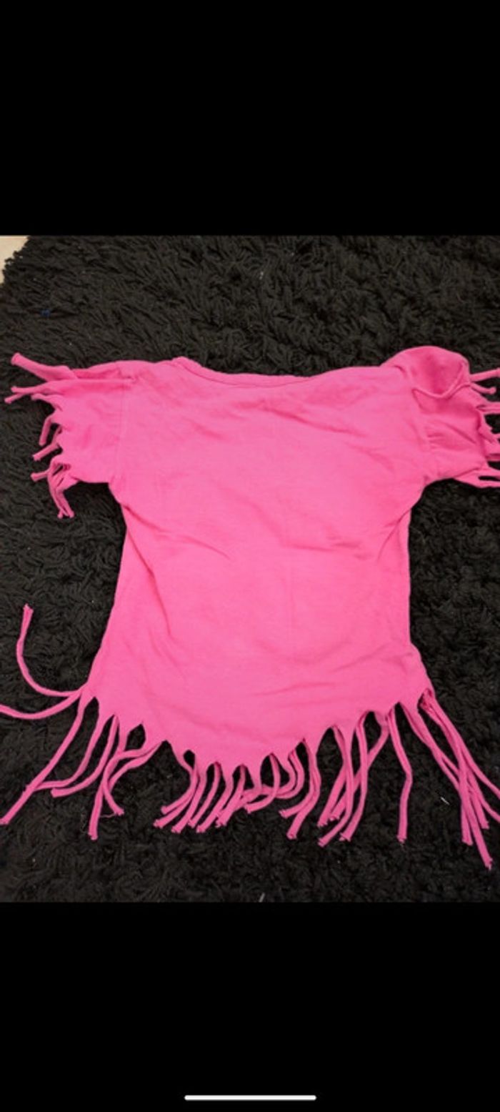T-shirt tunique rose Hello Kitty, frange 2 ans 24mois - photo numéro 2