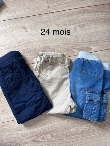 Lot 3 pantalons 24 mois 