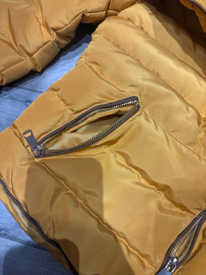 Manteau à fourrure moutarde Orcelly - photo numéro 6