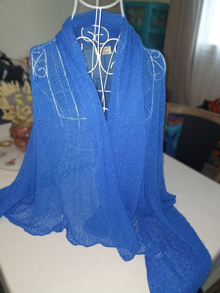 Cardigan Léger Bleu Royal "Kolor de Luna Ibiza" - Parfait pour l'Été ! - photo numéro 8