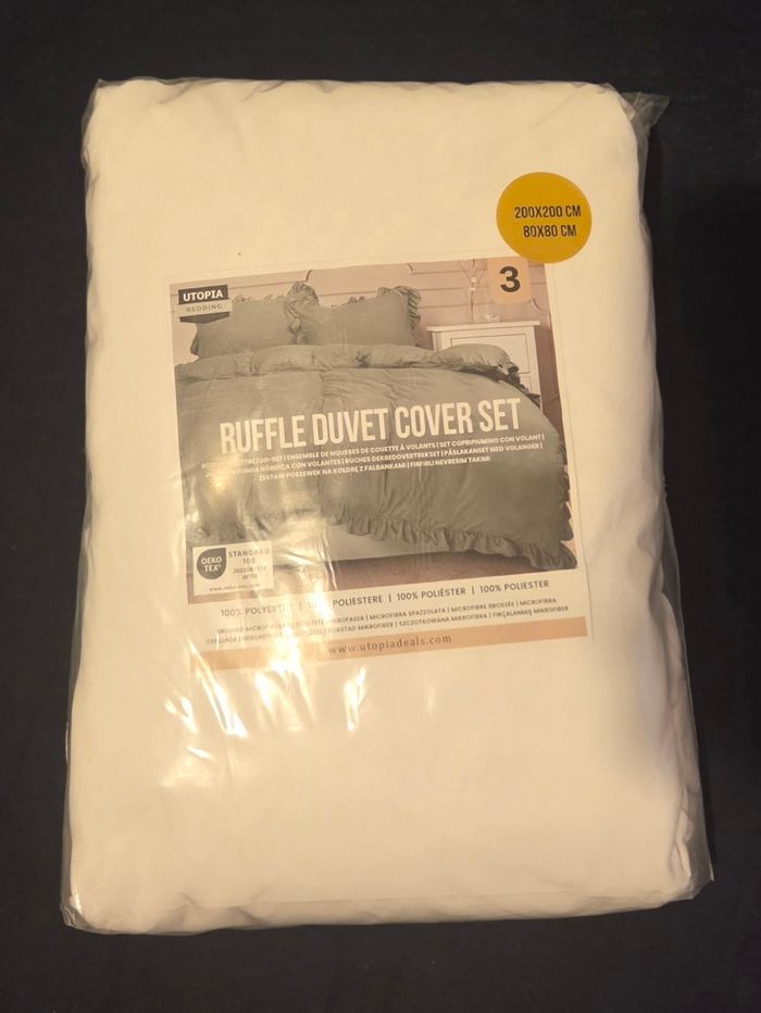 Housse de Couette à Volants 200×200 cm - photo numéro 2