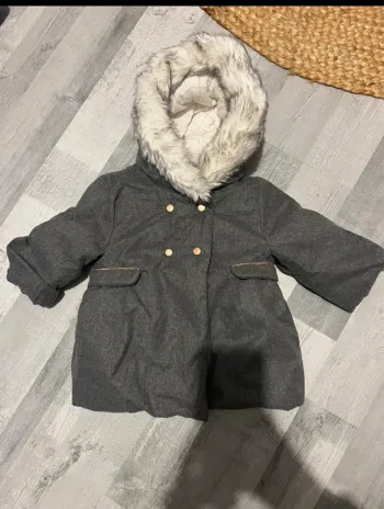 Manteau hiver gris Obaibi 12 mois