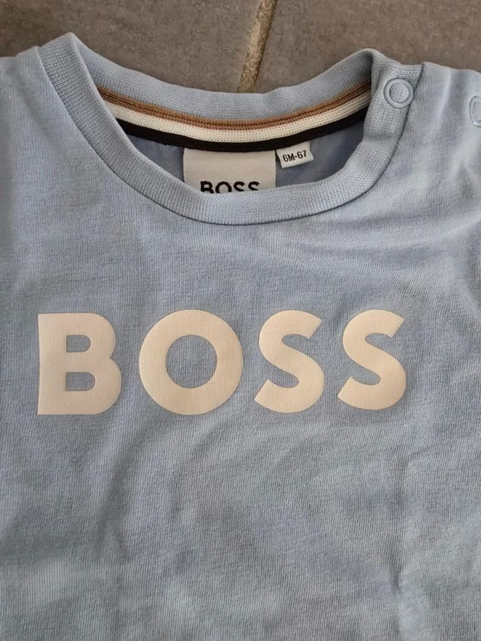 Tee-shirt Boss turquoise - photo numéro 4