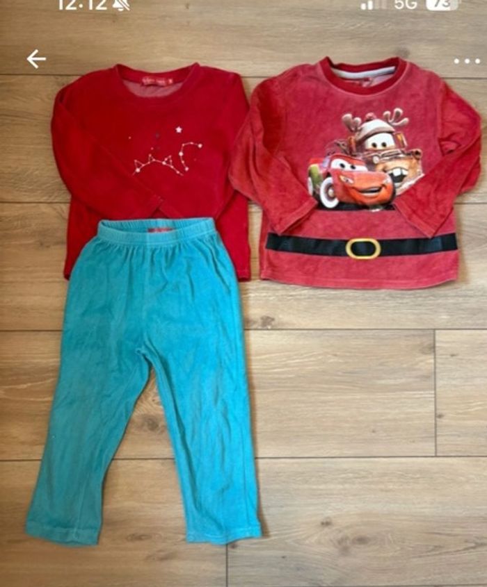 Pyjama velours deux pièces