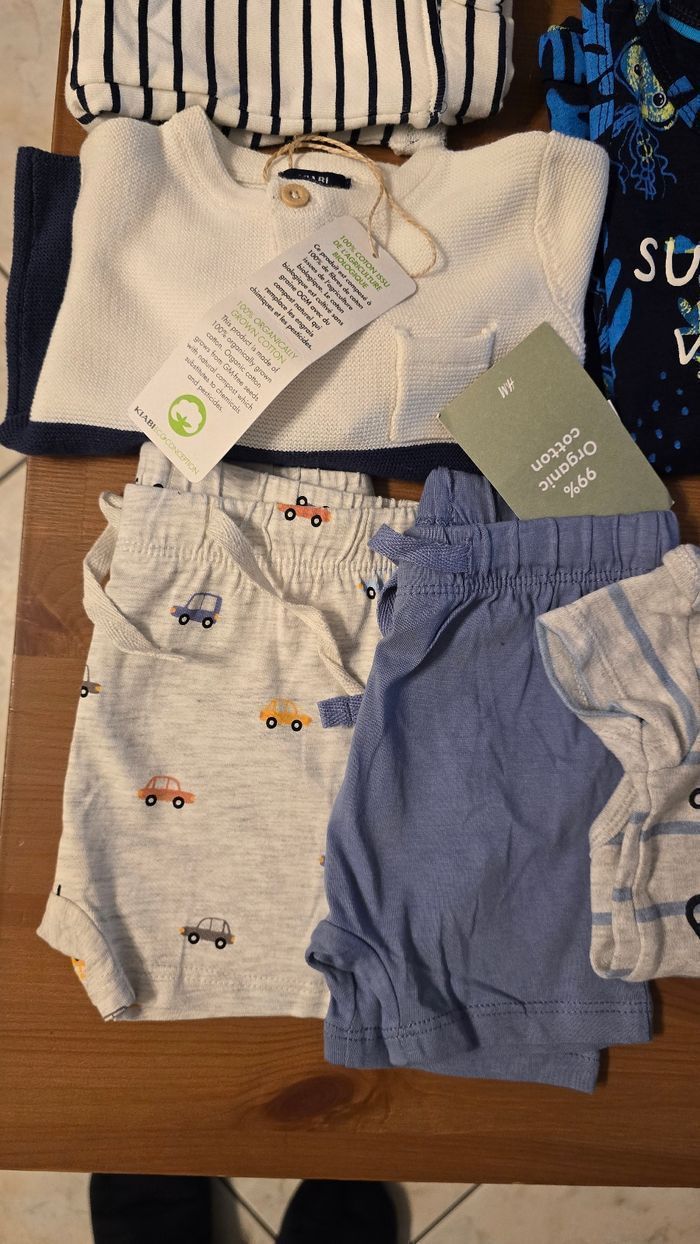 NEUFS 🤩🥰💙🎉SUPERBE lot 3 mois garçon primtemps/été 💙🥰🤩 - photo numéro 3