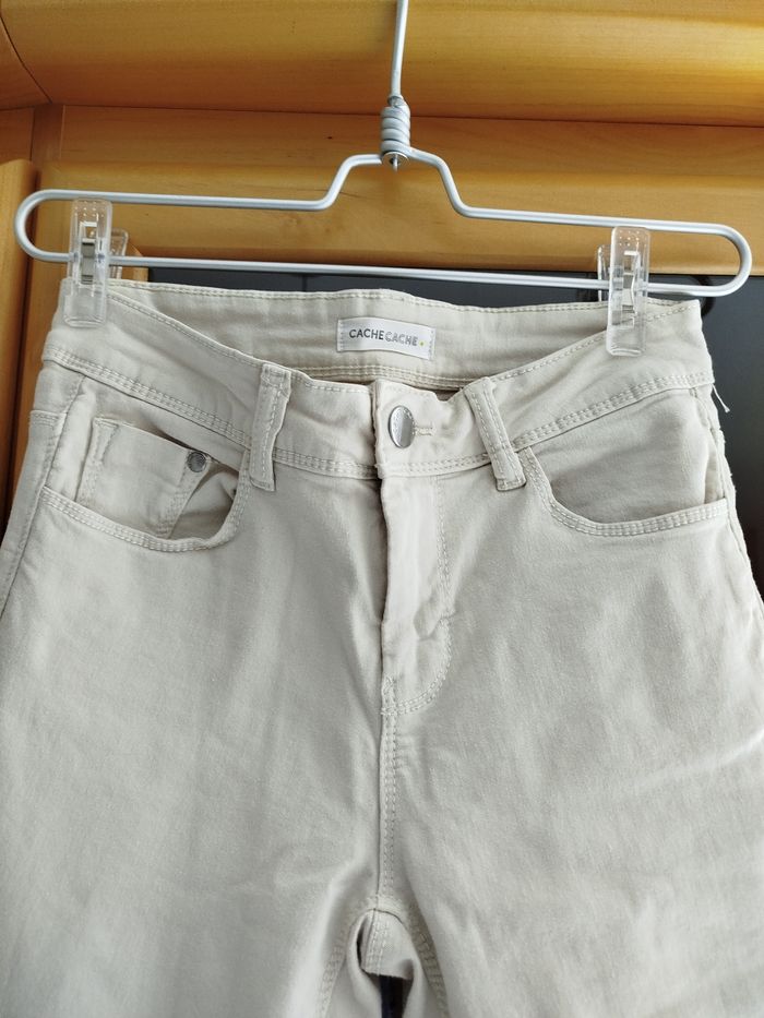 Jean beige/crème taille 34 
Cache-Cache - photo numéro 6
