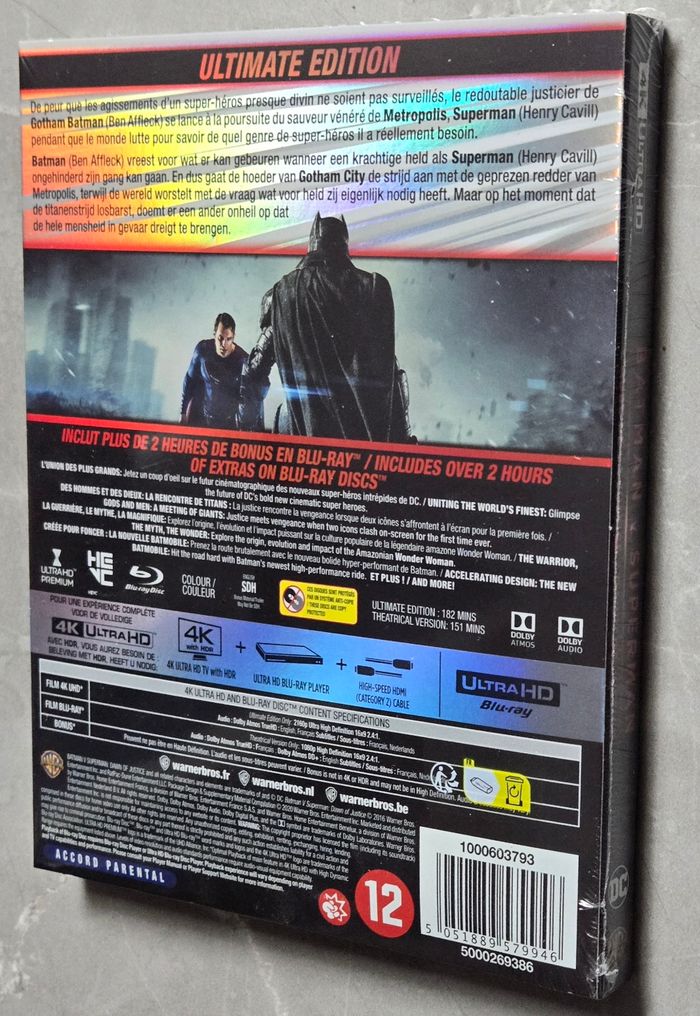 Batman V Superman L'Aube de la Justice Blu-Ray 4k Ultra Hd (Édition Ultimate) neuf sous Blister - photo numéro 5
