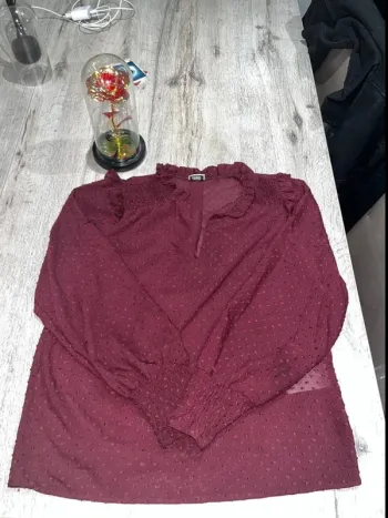 🌟 Blouse élégante bordeaux 🌟