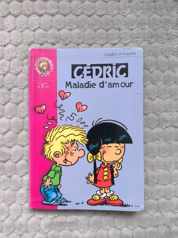 Livre la bibliothèque rose - Cédric maladie d'amour