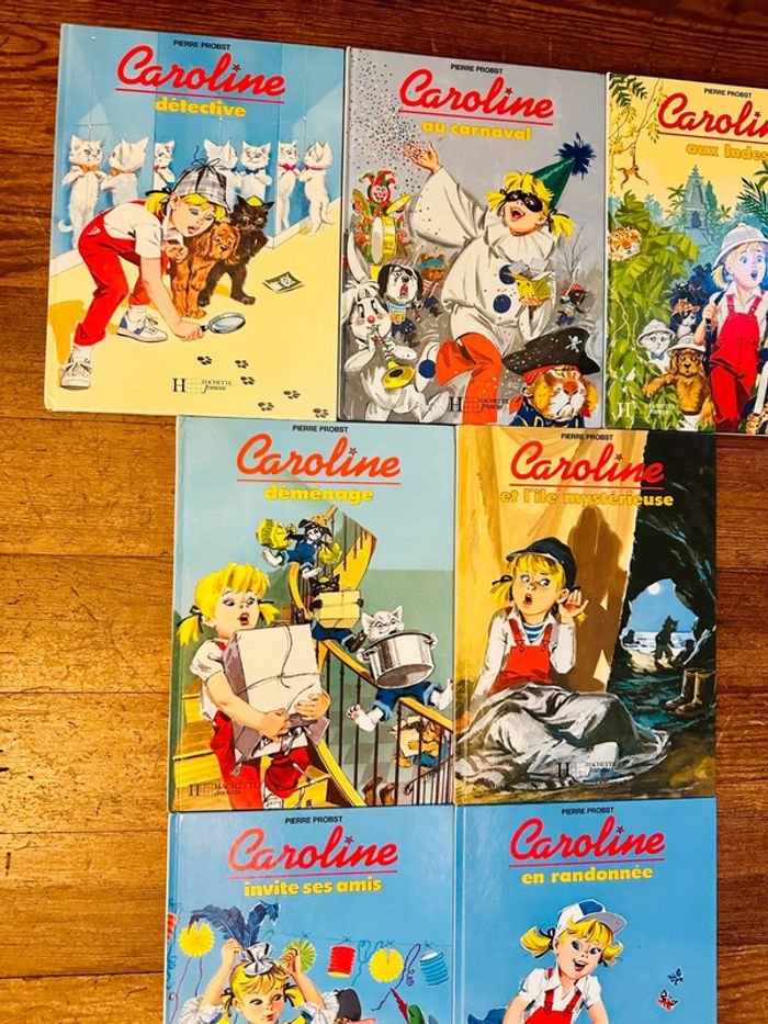 Lot de 7 bd Caroline livres albums Hachette vintage Pierre Probst - photo numéro 4