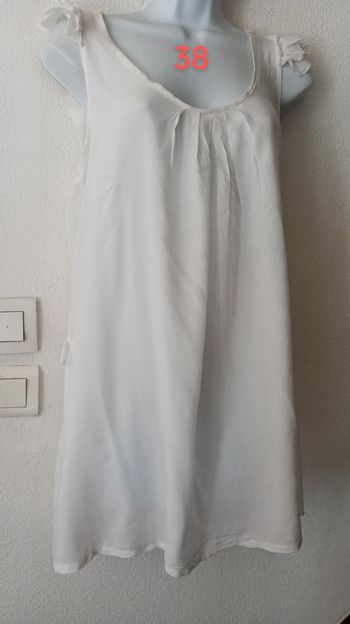 Blouse longue dos dentelle femme 38