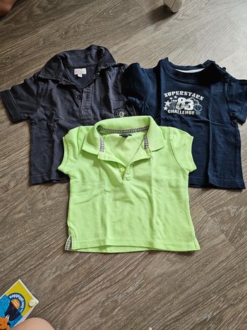 Lot de polos et tshirt