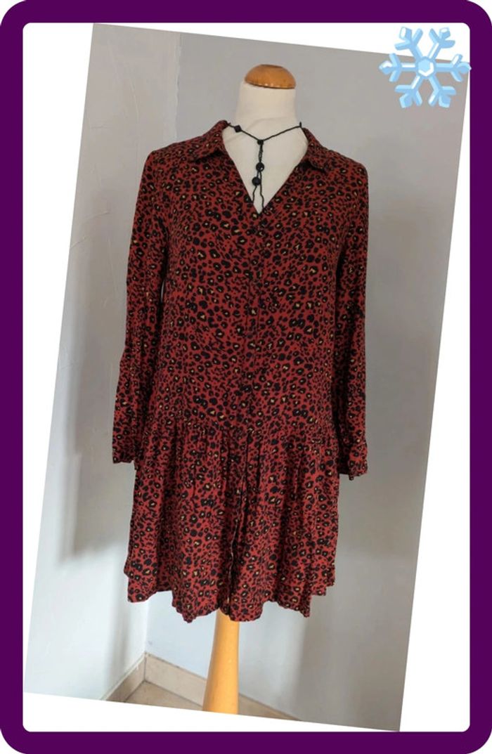 Robe d'hiver léopard pour automne ou hiver - photo numéro 2