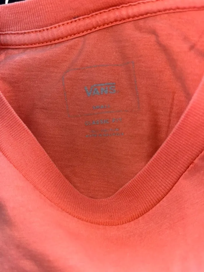T shirt vans orange taille s - photo numéro 4