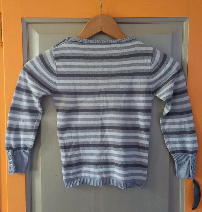 pull rayé violet - 6 ans - photo numéro 2