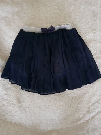 Jupe plissée doublée fille 9 mois